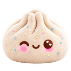 Cream Wink design of the cute giant cuddle plush